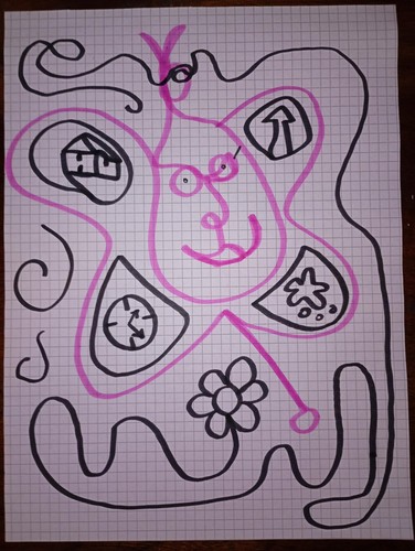 Disegno astratto originale - disegno,
