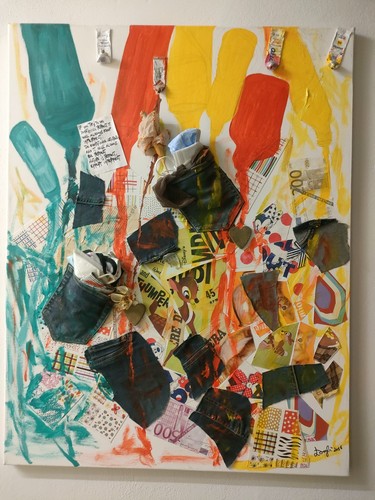 Dogli quadro tela ricordi - quadro, su
