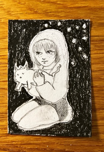 Aceo original art pupetta - art, –