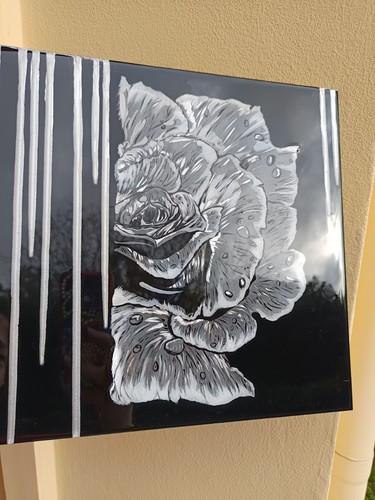 Handmade 30x40 black and - handmade,
