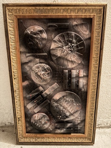 Quadro tecnica mista astratto