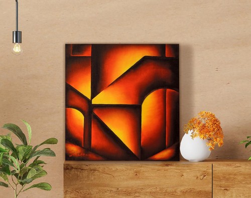 Dipinto olio tela 20x20 - su,