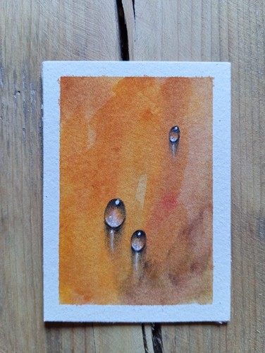 Aceo fine art - aceo, drop
