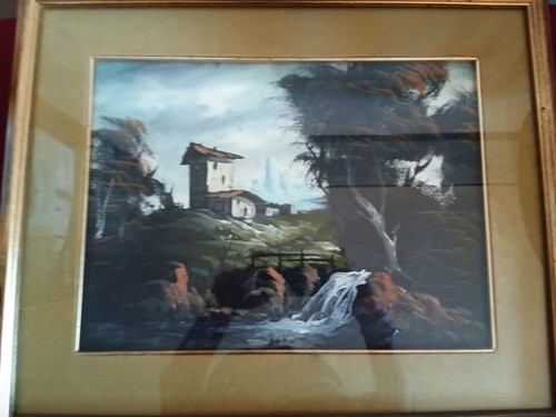 Quadro paesaggio montagna - paesaggio,