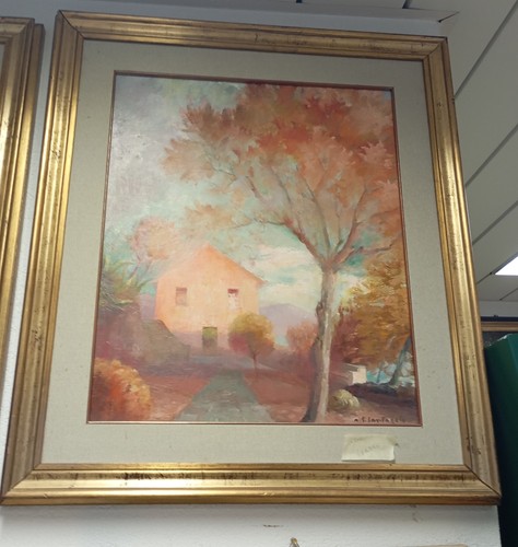 Quadro dipinto paesaggio con