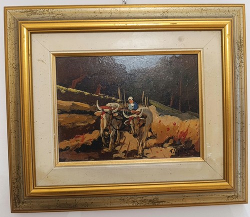 Tristano signorini olio su - -,