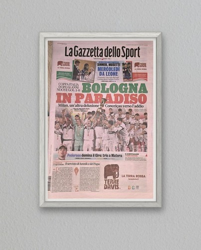 Quadro bologna coppa italia - coppa,