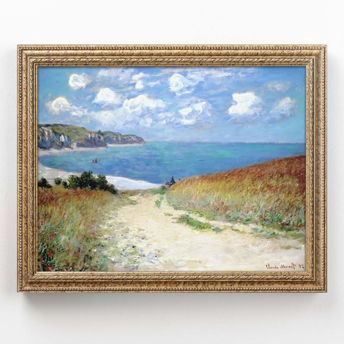 Quadro monet cammino mare - "cammino, mare"