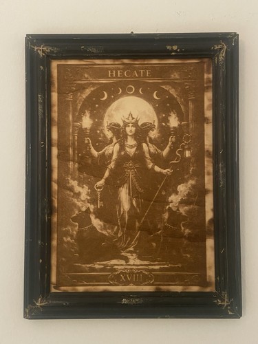Quadro hecate dea della magia - della,