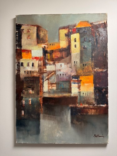 Lido bettarini dipinto olio - lido,