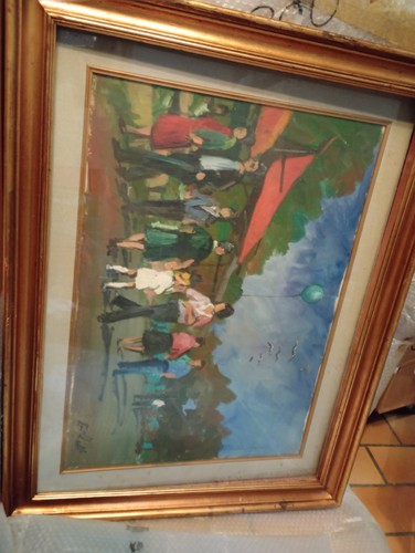 Quadro dipinto incorniciato