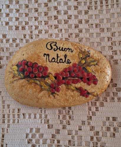 Pietra natalizia decorativa