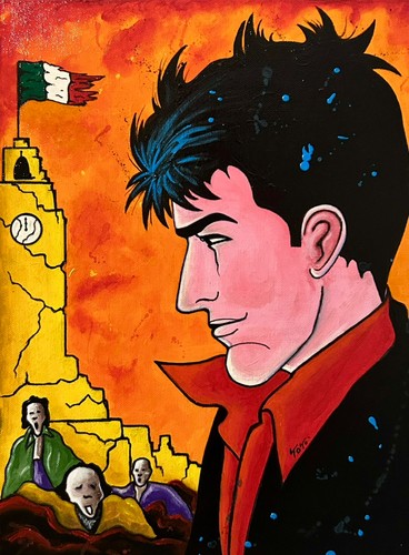 Quadro dipinto dylan dog - quadro,