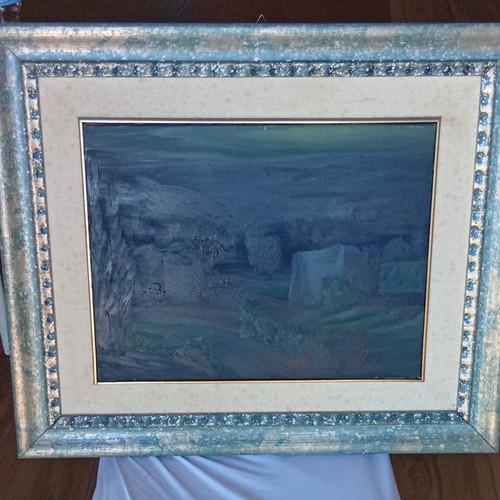 Quadro dipinto astratto - , blu