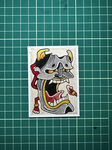 Aceo original ink - ink, painting