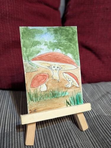 Aceo original watercolor - original,