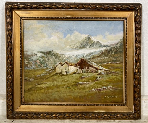 Antico quadro olio - quadro, gaddia
