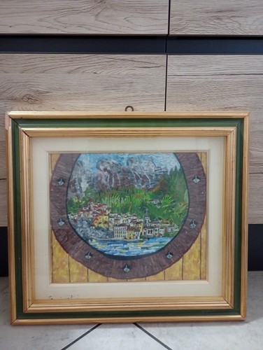Quadro vintage paesaggio sul - quadro, "paesaggio