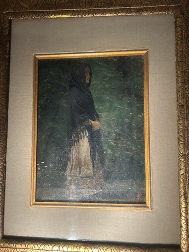 Antique oil painting - antique,
