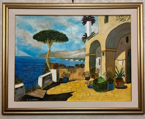 Paesaggio estivo costiero