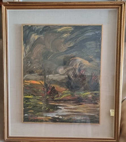 George secan dipinto olio - dipinto, su