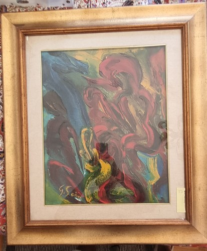 George secan dipinto olio - george,