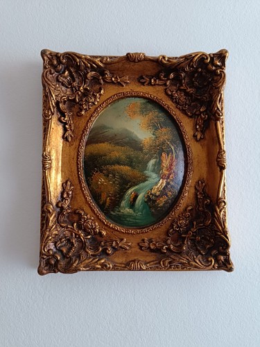 Quadro cascata con cornice