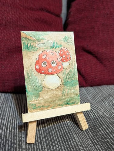 Aceo original watercolor - aceo,