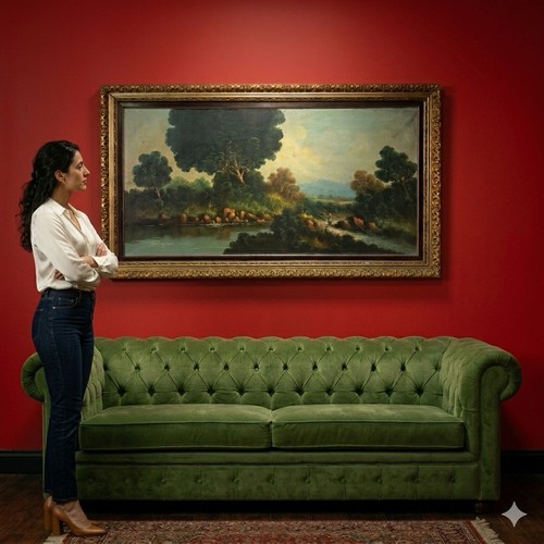 Quadro antico dipinto olio - antico, su