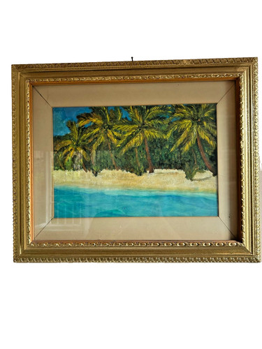 Quadro con cornice olio - cornice,