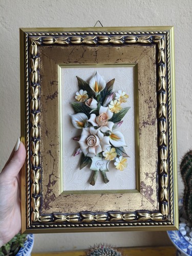 Quadro floreale porcellana - quadro,