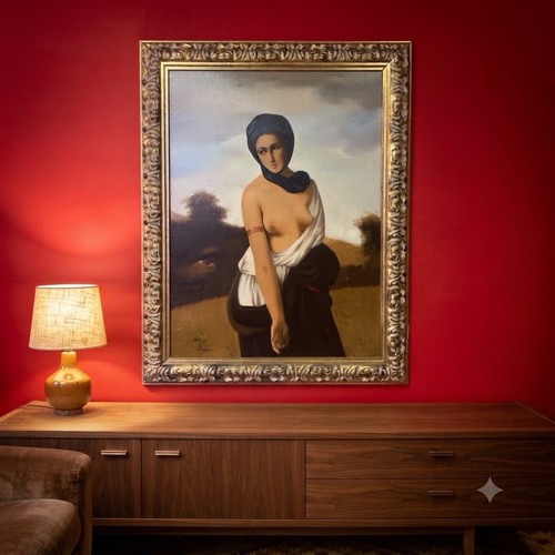 Quadro dipinto olio - olio, su
