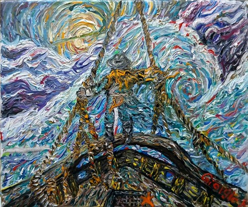Quadro onda maniacale - "l'onda, maniacale"