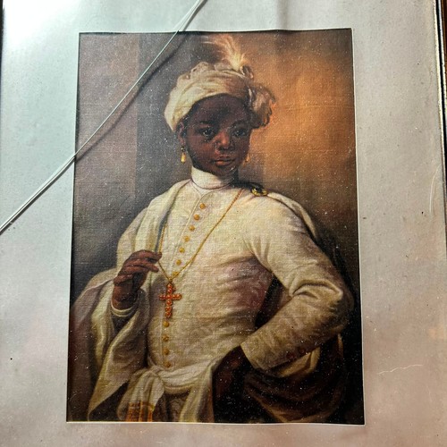 Quadro ritratto con - , turbante