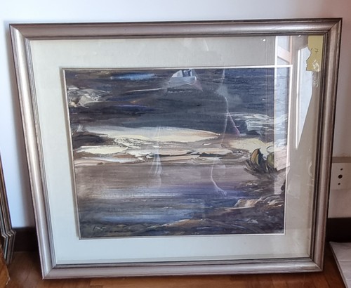 George secan dipinto olio - olio, su