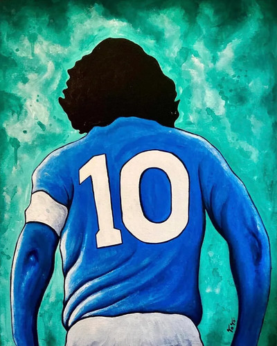Dipinto originale maradona - originale,