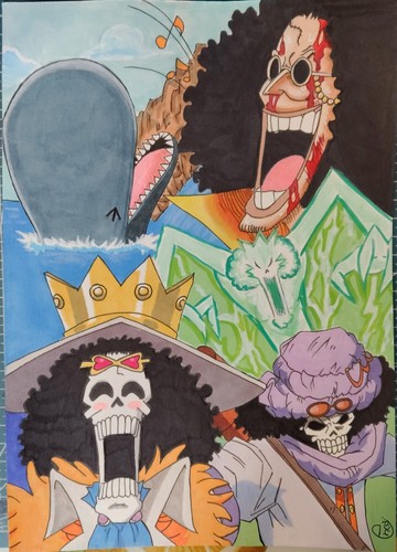 One piece disegno anime brook - one,