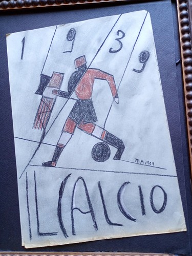 Disegno futurista calcio - futurista,