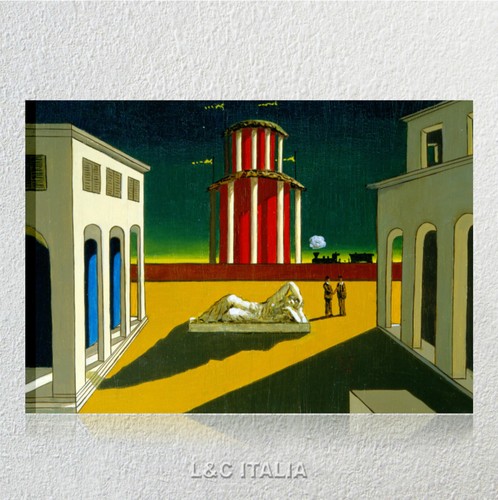 Chirico piazza italia con - piazza,