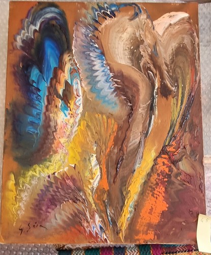 George secan dipinto olio - george,