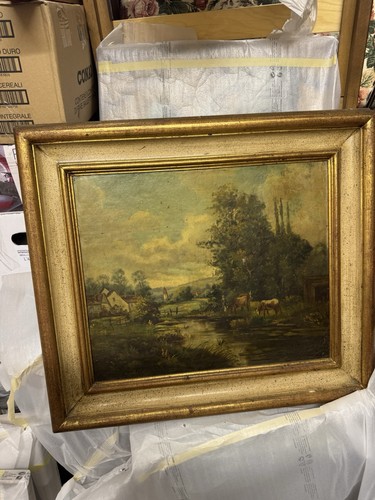 Quadro epoca olio tela - d'epoca, su